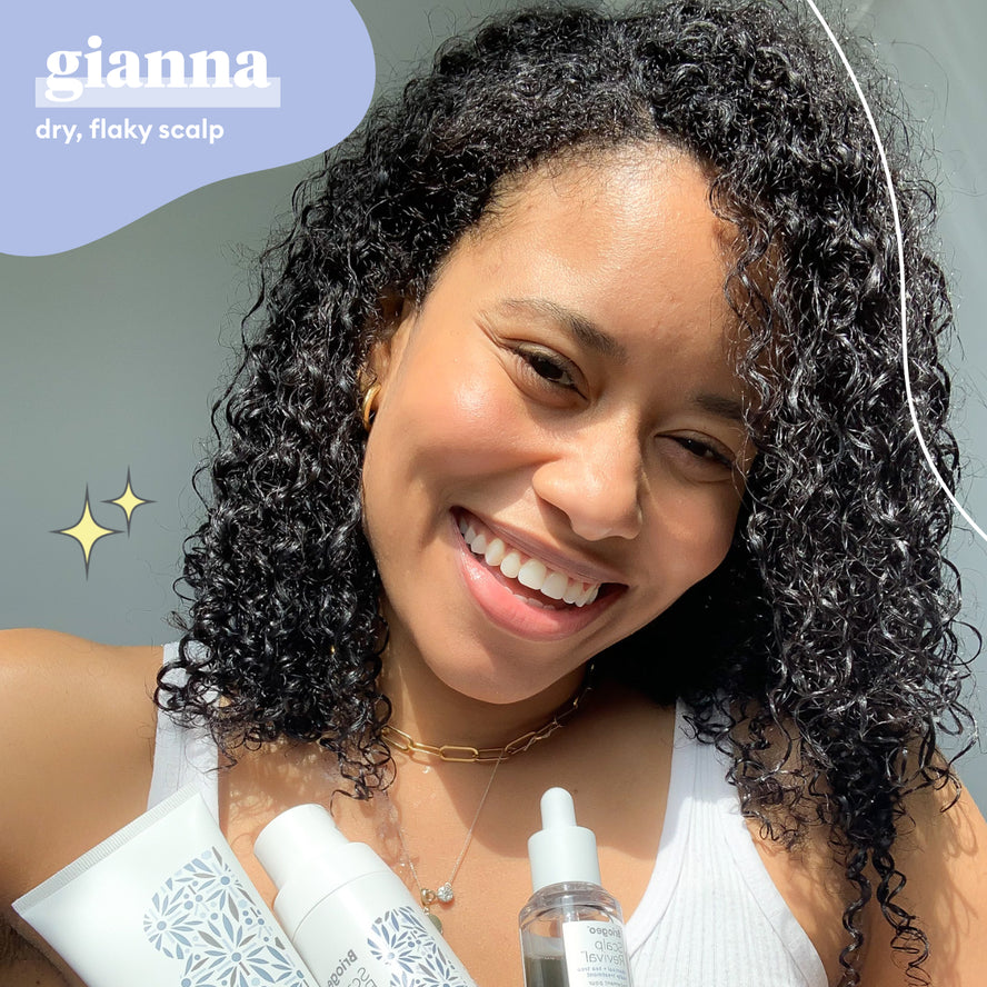 Gianna B's Scalp Revival Wash Routine to Remove Product Build Up