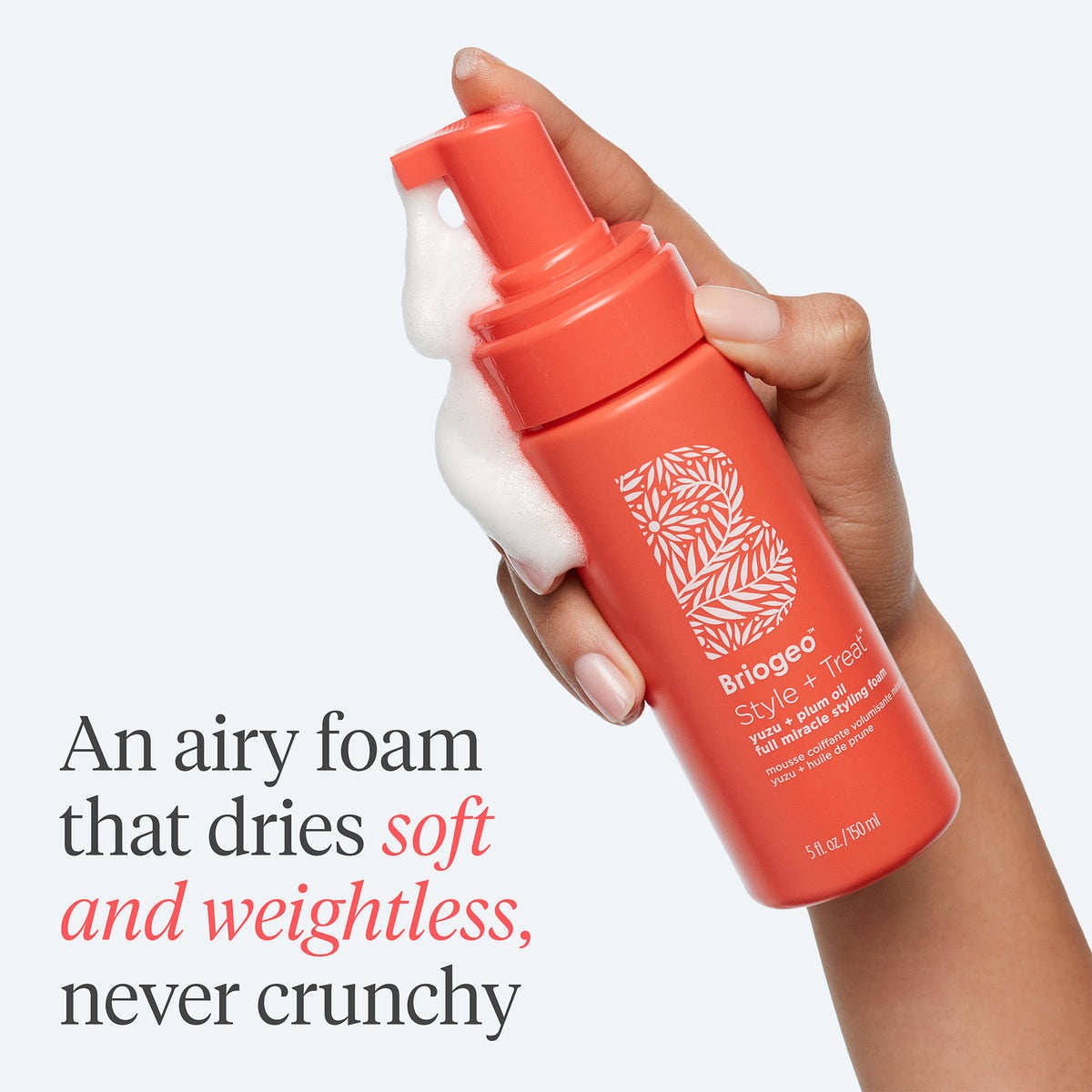 Style + Treat™ Yuzu + Plum Oil Hair Styling Texture Foam