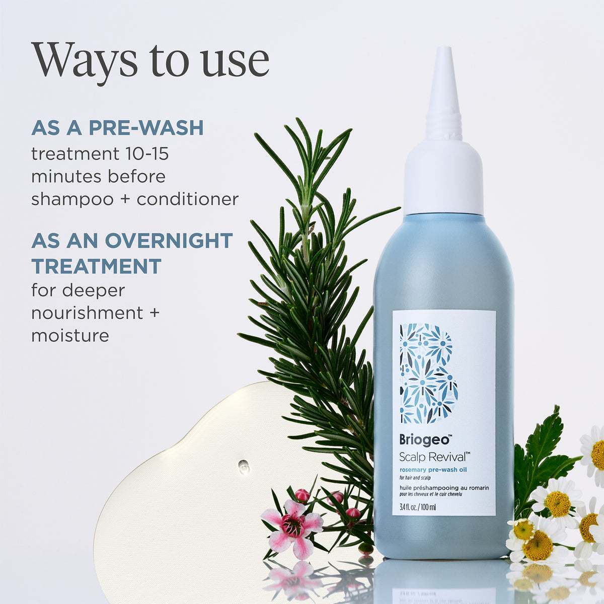 Scalp Revival™ Rosemary Pre-Wash Oil for Hair and Scalp