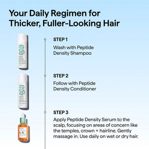 Destined For Density™ MegaStrength+ Caffeine + Biotin Peptide Density Shampoo + Conditioner Duo