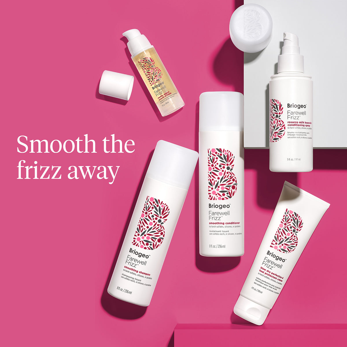 Farewell Frizz™ Heat Protectant Crème + Leave-In Conditioning Spray